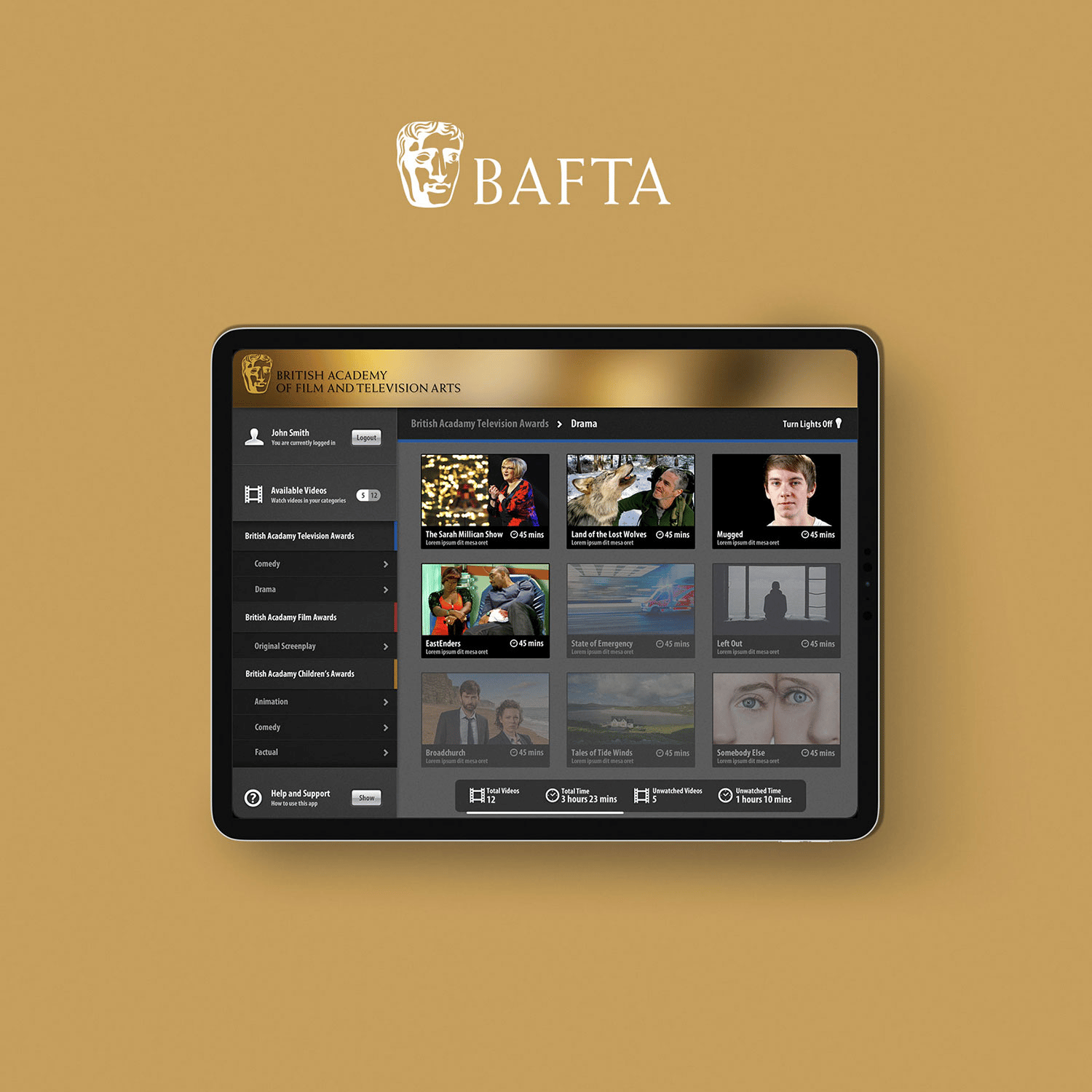 BAFTA On IPad