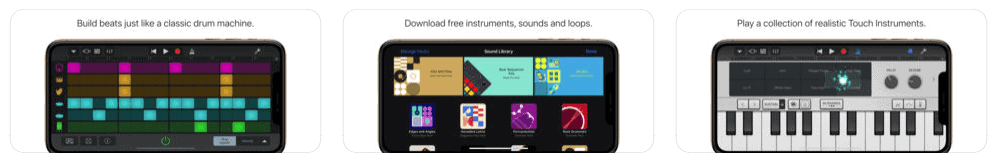Garageband iTunes Music App Screenshots