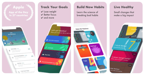 Fabulous Health Mobile App Store Screenshot Example