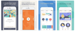 Headspace Meditation Mobile App Store Screenshot Example