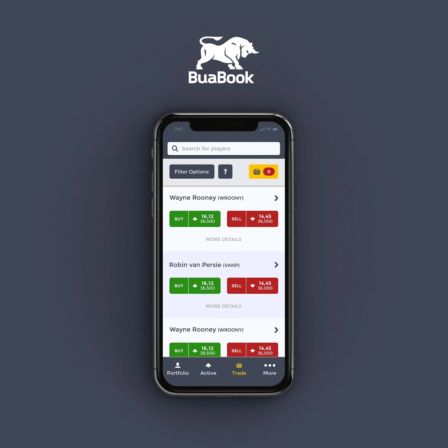 Buabook mobile app